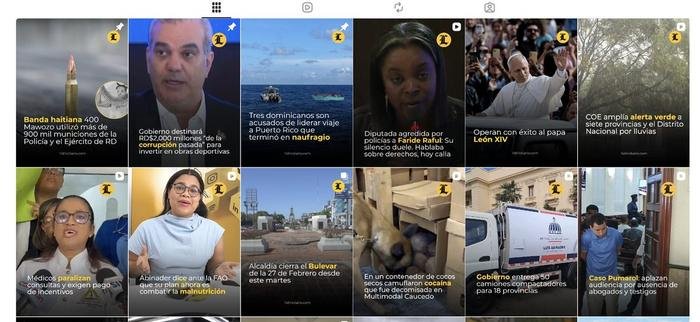 Feed de Instagram de Listín Diario