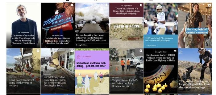 Feed de Instagram de Los Angeles Times